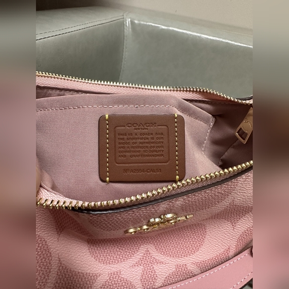Coach Teri Mini Crossbody Bag In Signature Canvas - Picture 8 of 10